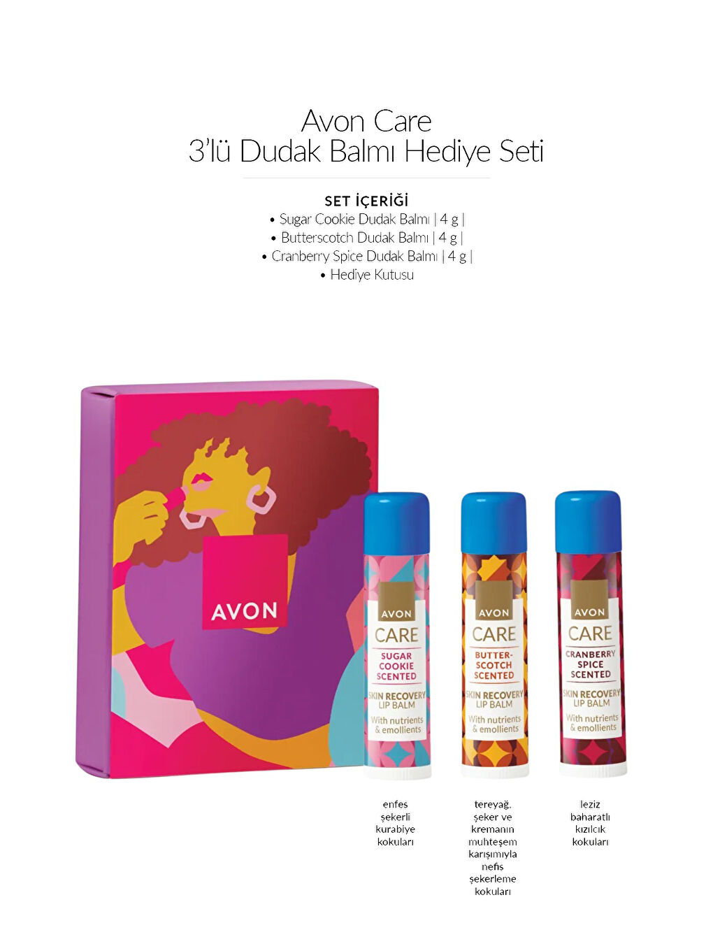 AVON Festive Kisses Dudak Balmı Hediye Seti - 1