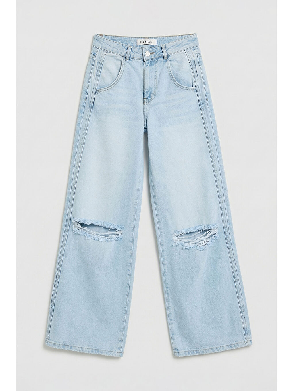 Mavi Kadın Ice 12s6-3 Palazzo Fit Yırtık Detaylı Tasarım Denim Jean-1