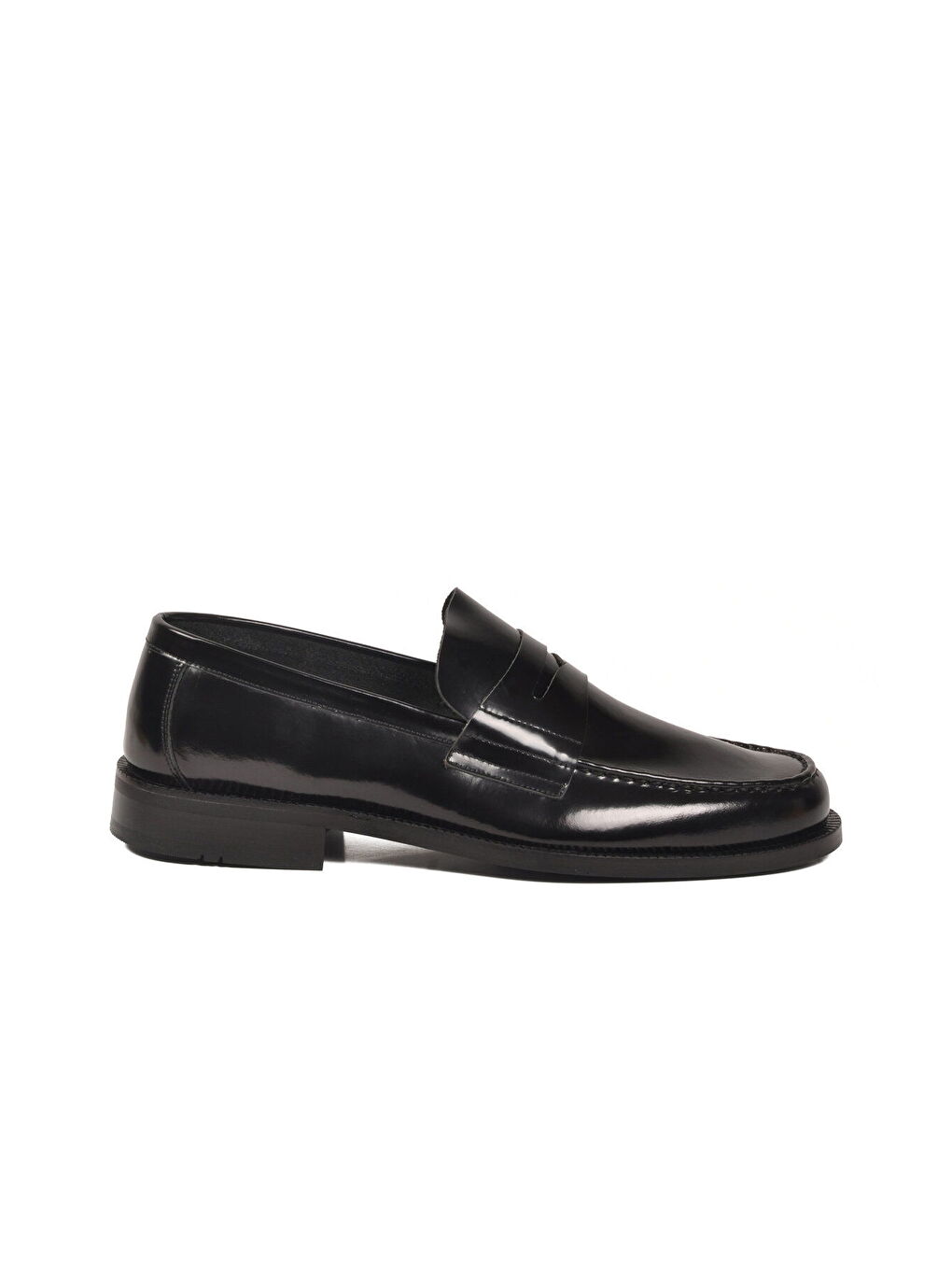 Siyah Rugan Hakiki Deri Erkek Klasik Ayakkabı 3577 M