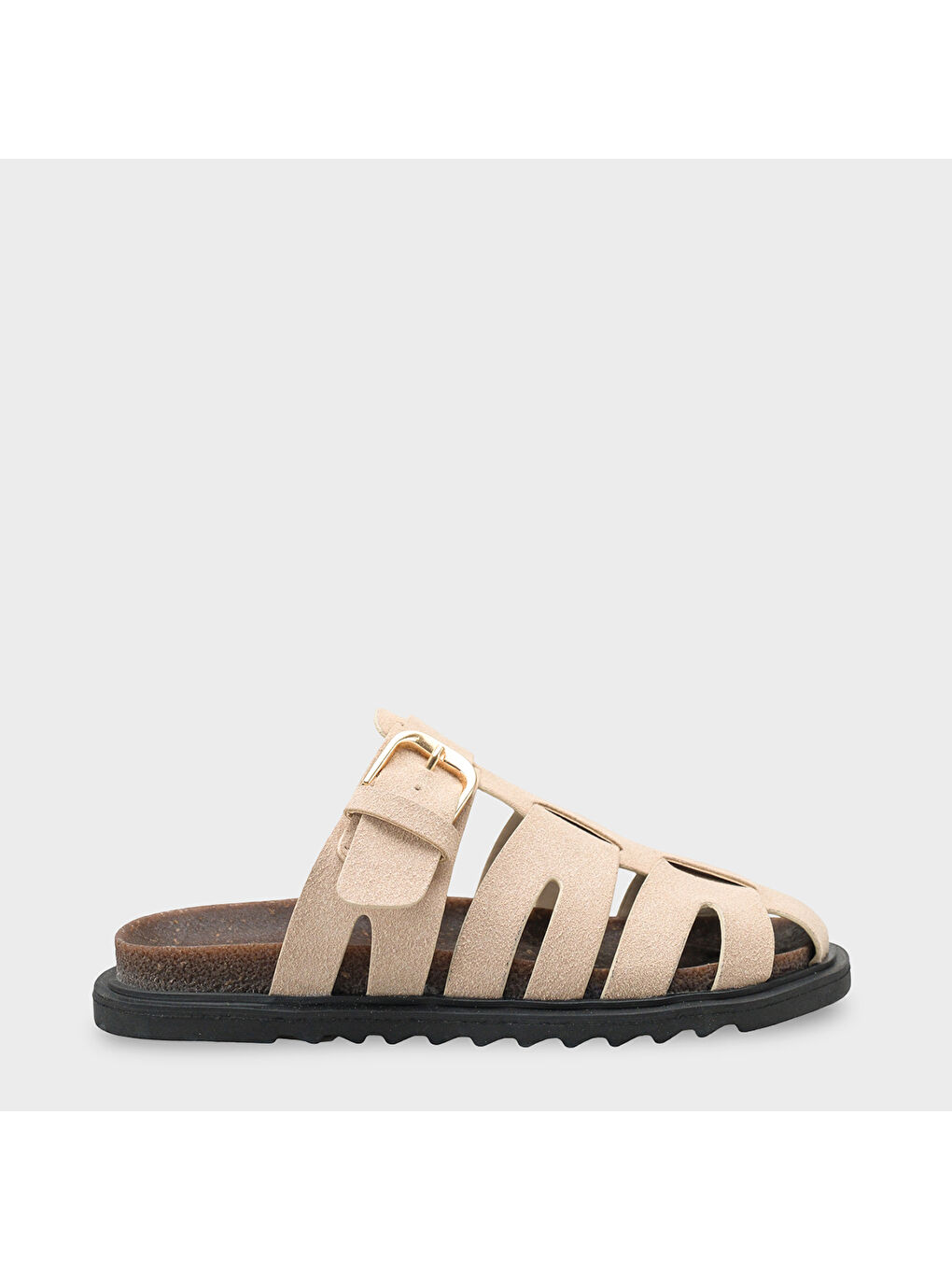 Bej Abbie Gladyatör Tokalı Kadın Terlik