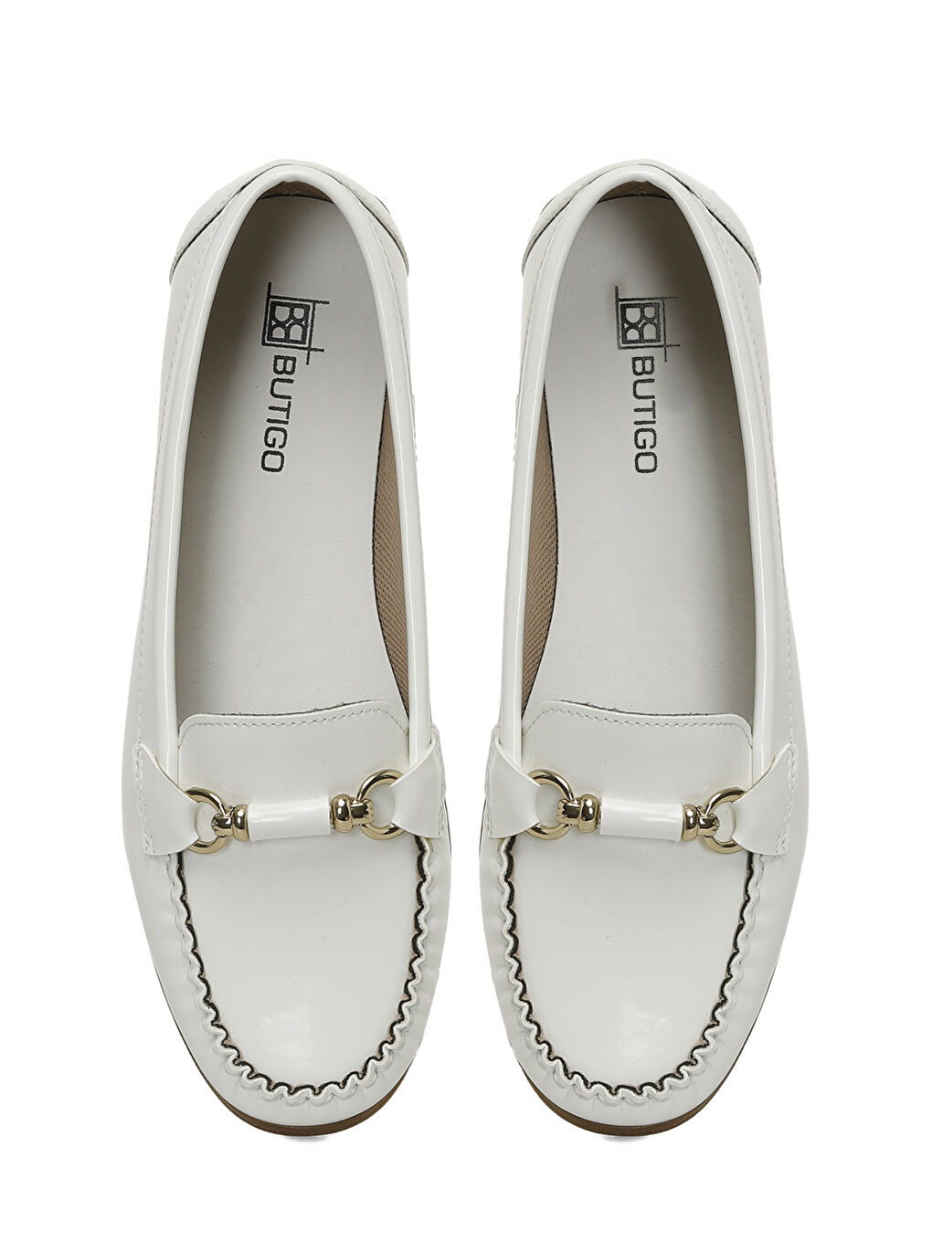 25S-118 5FX Beyaz Kadın Loafer-3