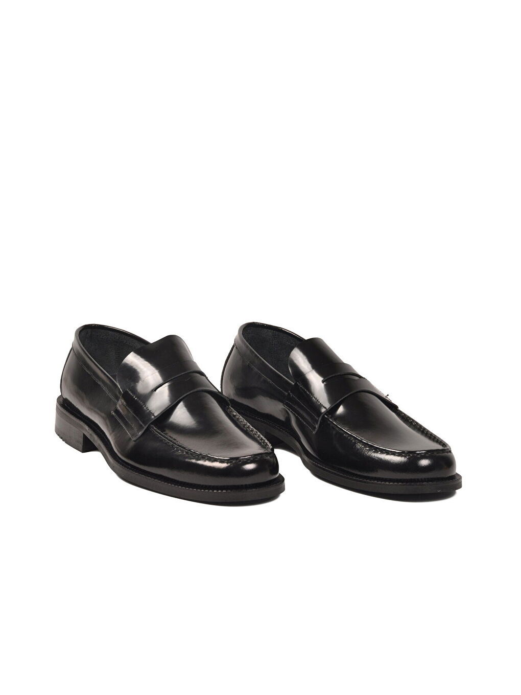 Siyah Rugan Hakiki Deri Erkek Klasik Ayakkabı 3577 M-2