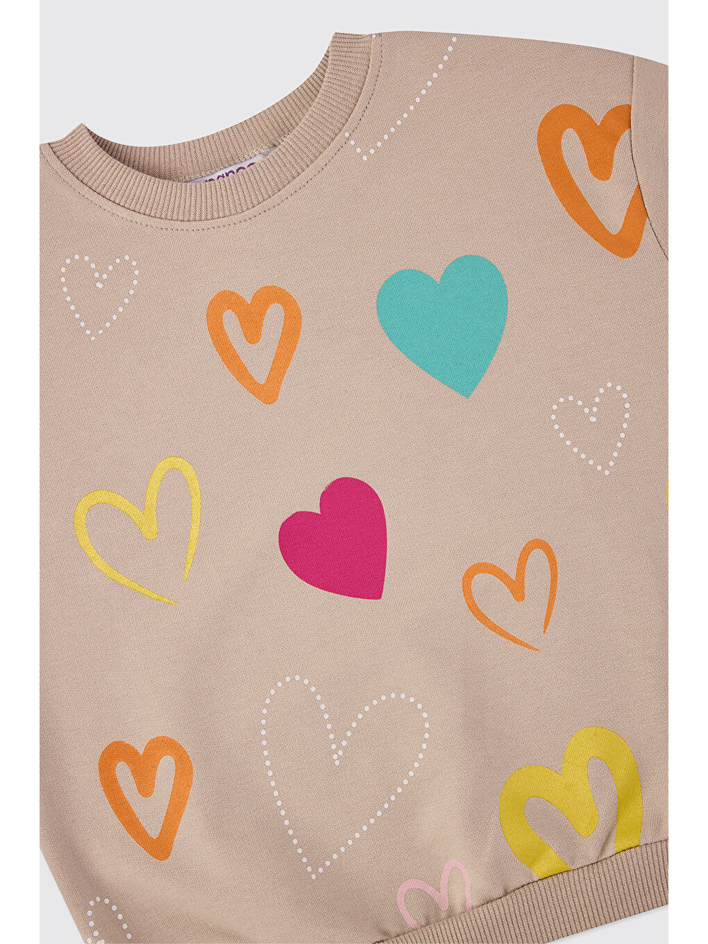 Kız Bebek Bej Sweatshirt-2