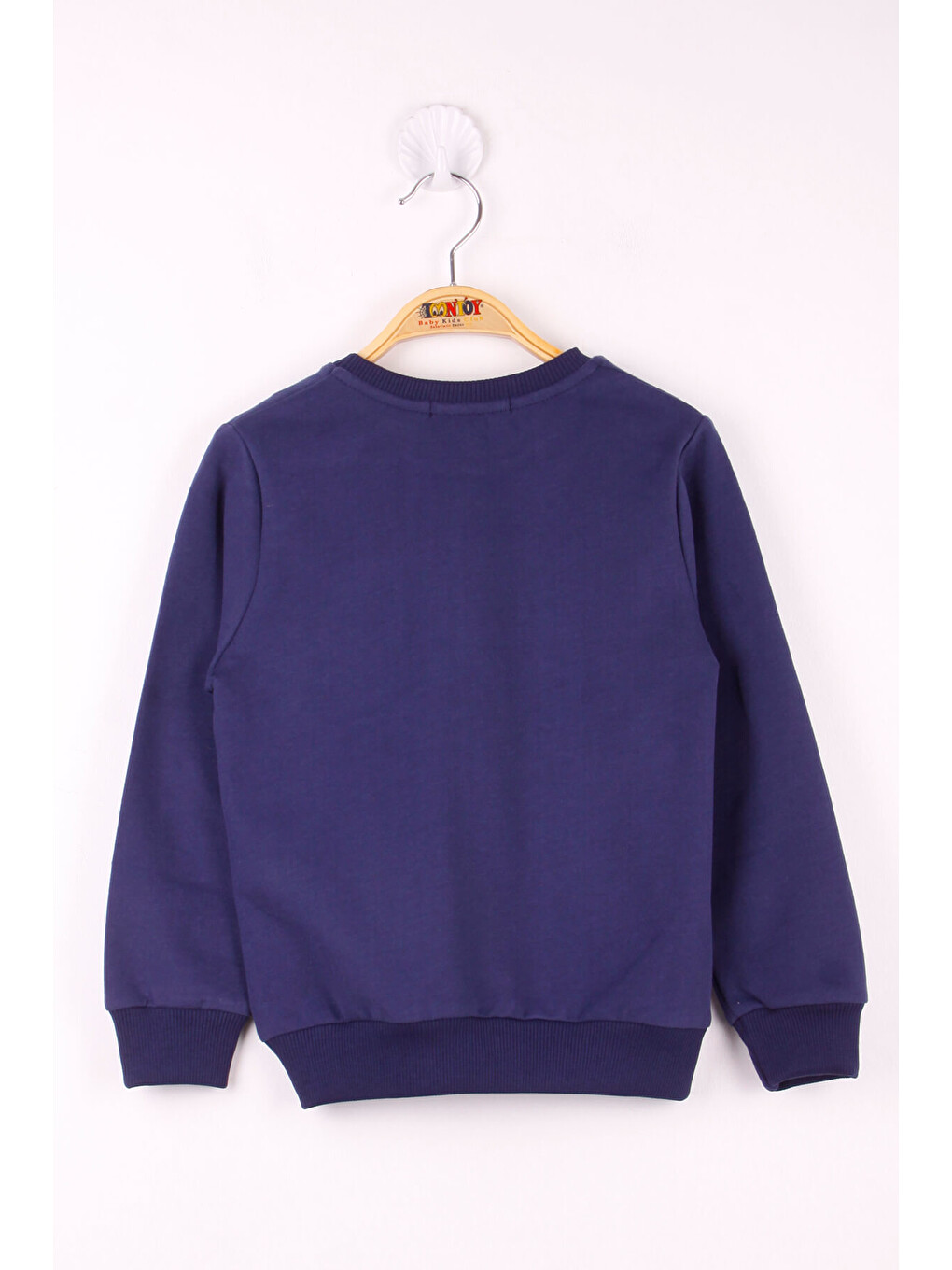 Lacivert Erkek Çocuk Baskılı Sweatshirt-1