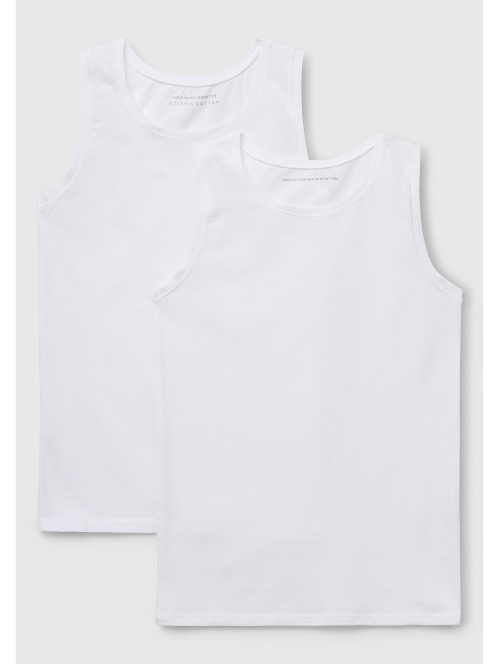 Kız Çocuk Beyaz Kalın Askılı 2'li Atlet Seti