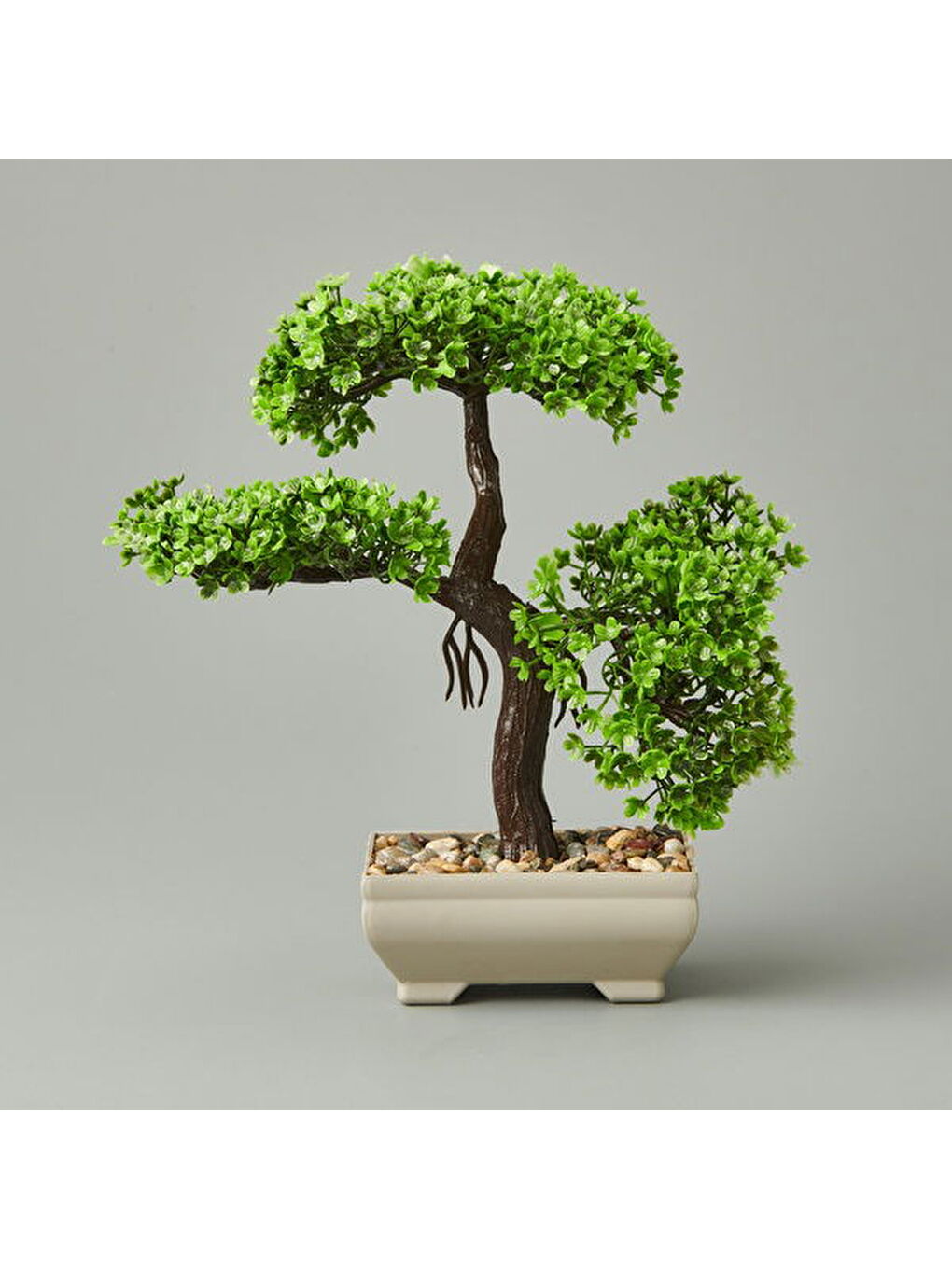 Karışık Saksılı Yapay Ağaç - Asorti - 20x22 cm