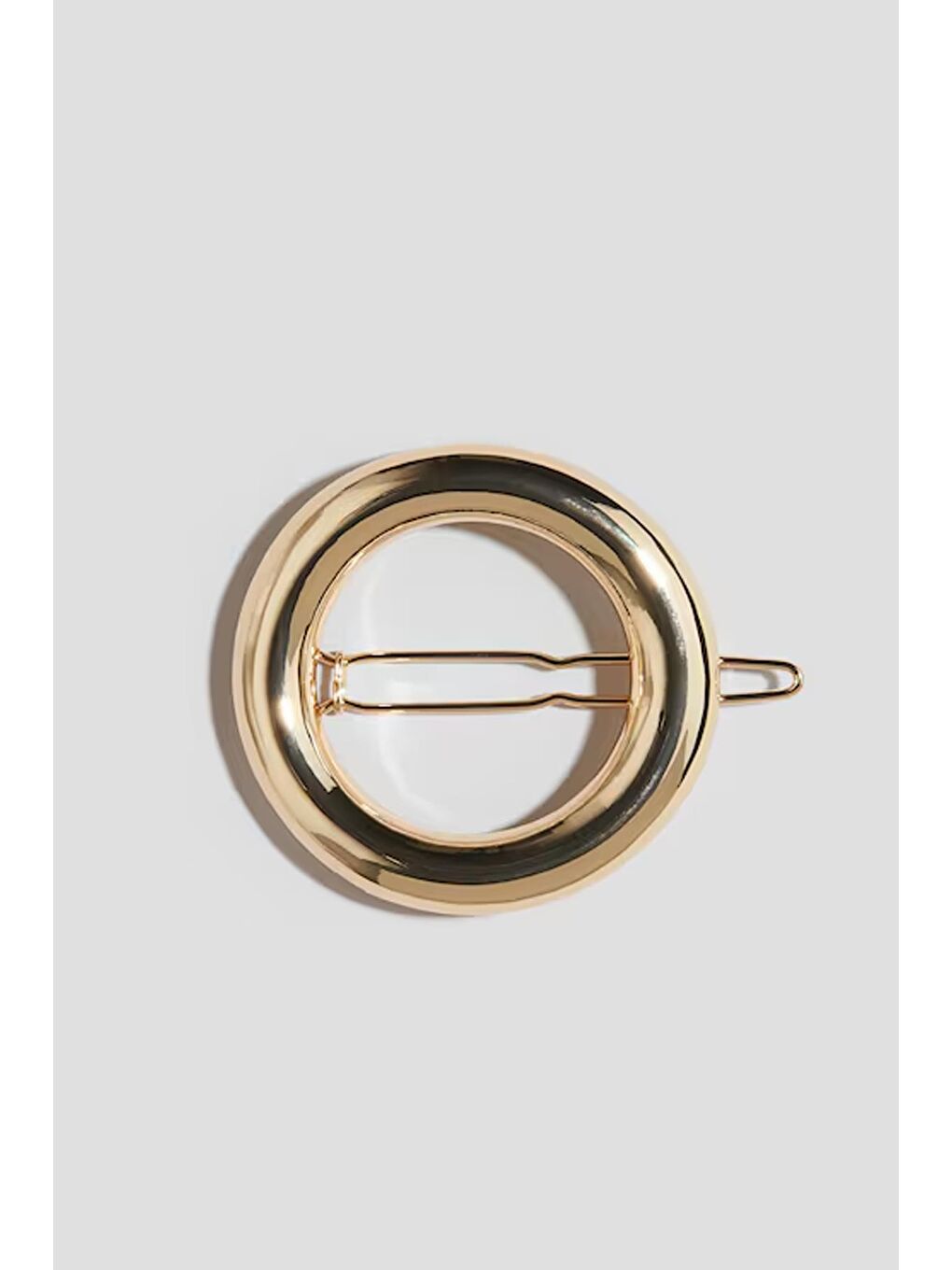 Sarı Bold Yuvarlak Metal Klipsli Toka-3