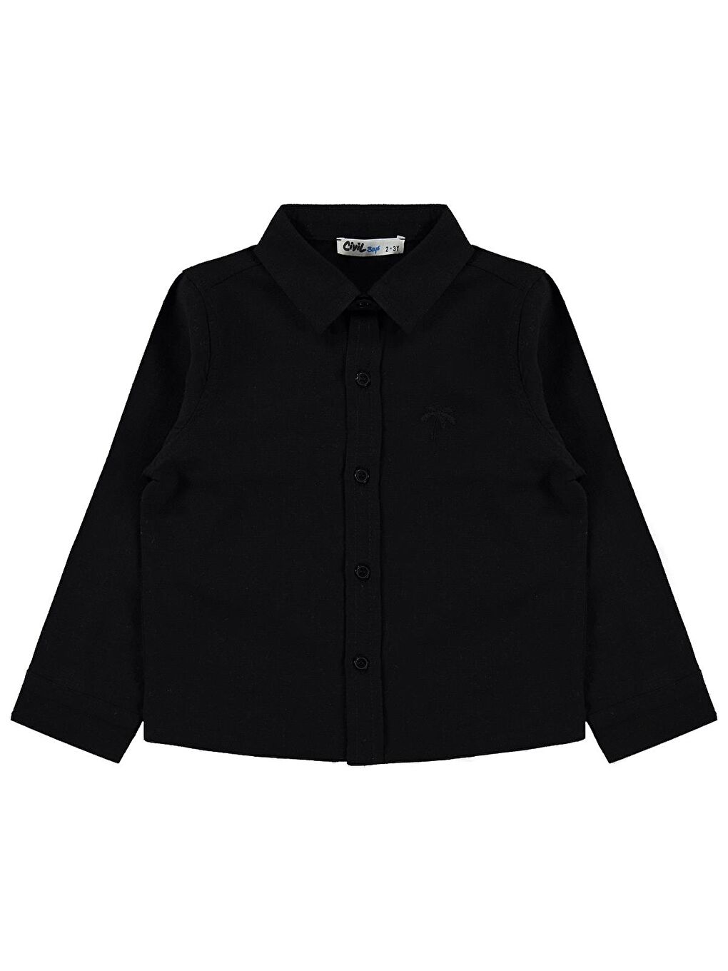 Boys Erkek Çocuk Basic Uzun Kol 2-5 Yaş Gömlek - Siyah