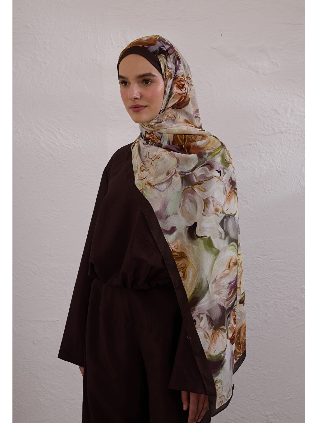 Kırmızı Nerıssa Desen Rami Şal Erik Çürüğü-1