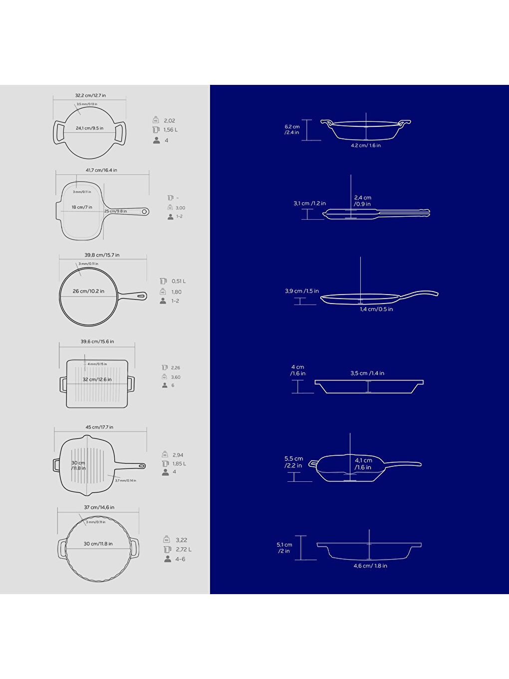 Mavi Döküm 12x Trendy Serisi 17 Parça Tencere & Tava Seti-6