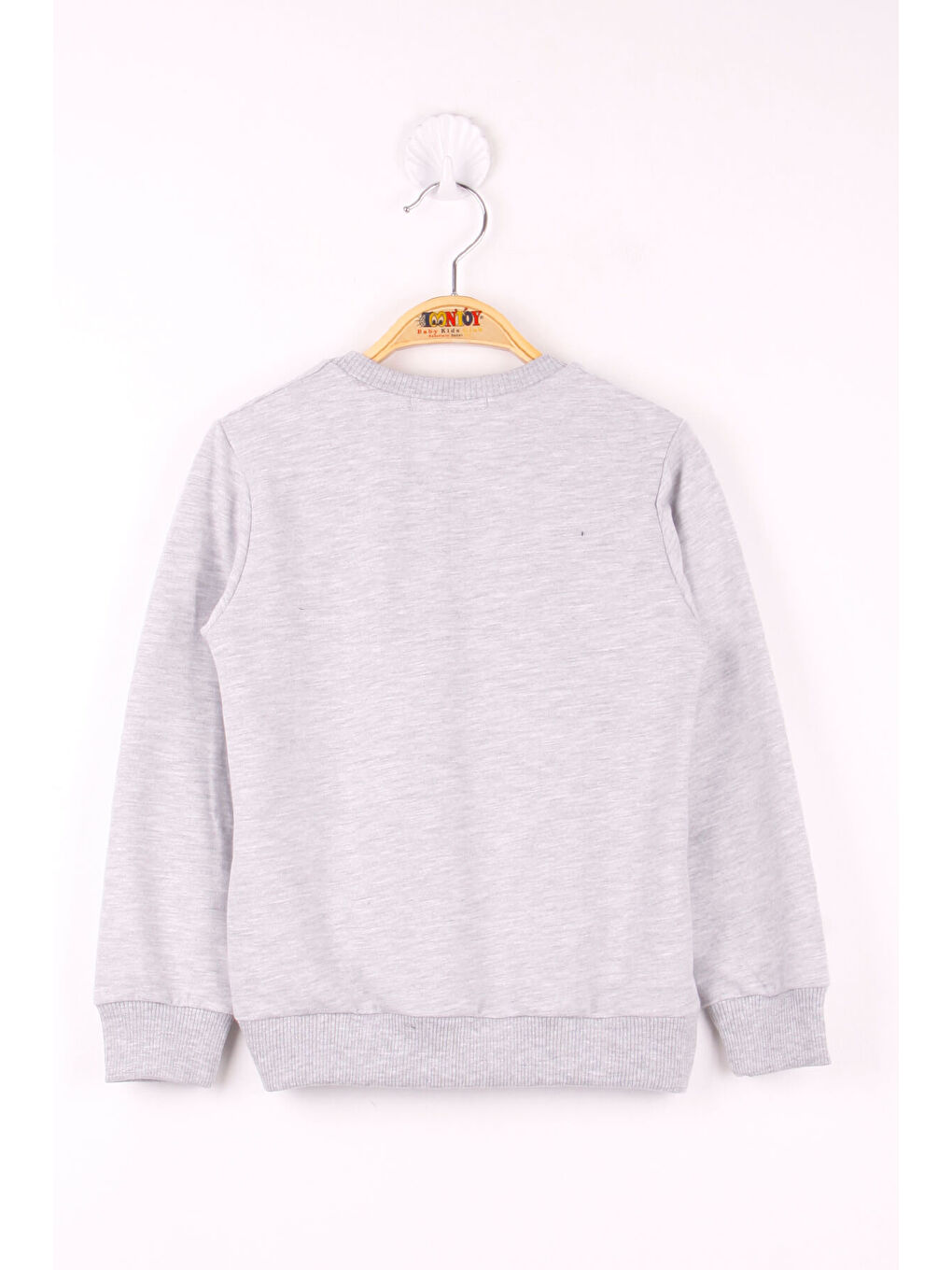 Gri Erkek Çocuk Baskılı Sweatshirt-2