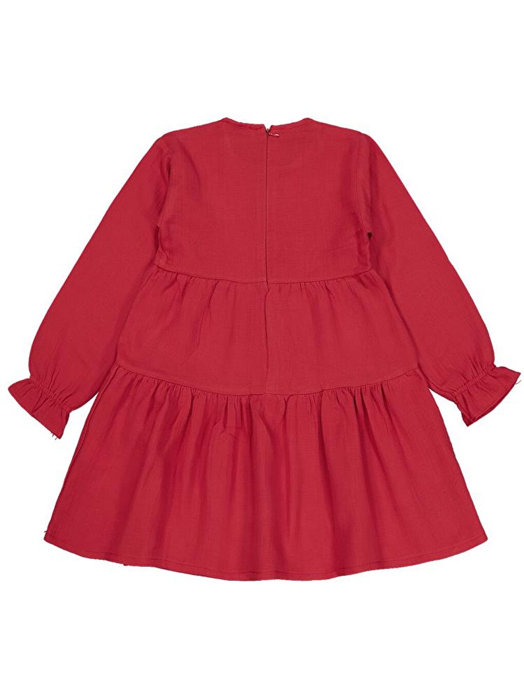 Girls Kat Kat 6-9 Yaş Elbise - Kırmızı 6-7 Yaş-1