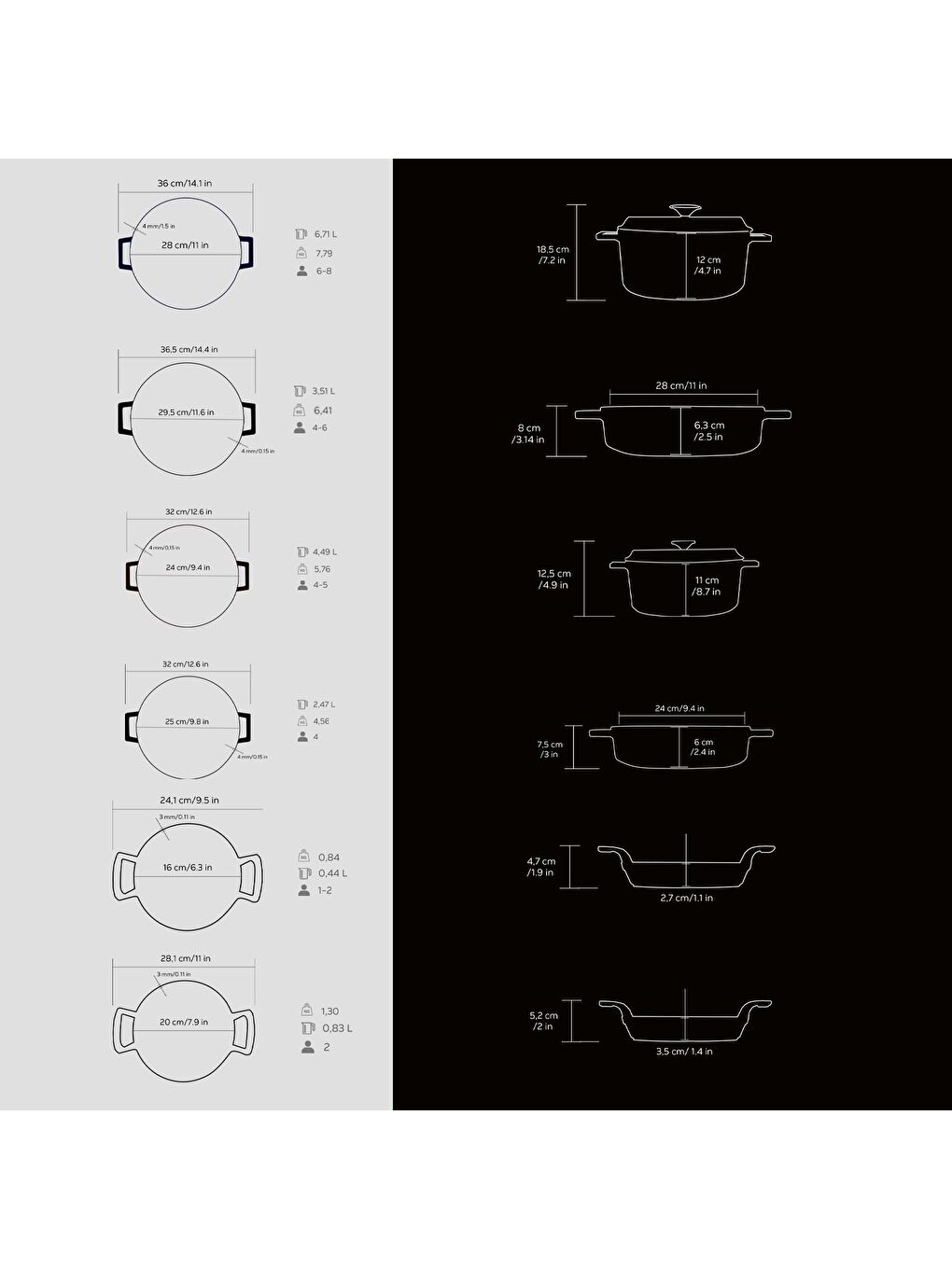 Siyah Döküm 12x Trendy Serisi 17 Parça Tencere & Tava Seti-5