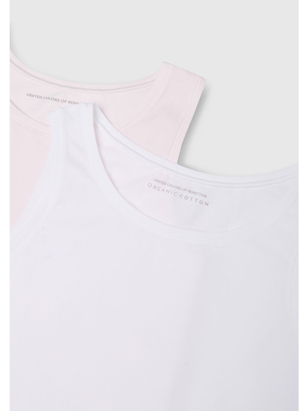 Kız Çocuk Beyaz-Pembe Kalın Askılı 2'li Atlet Seti-2