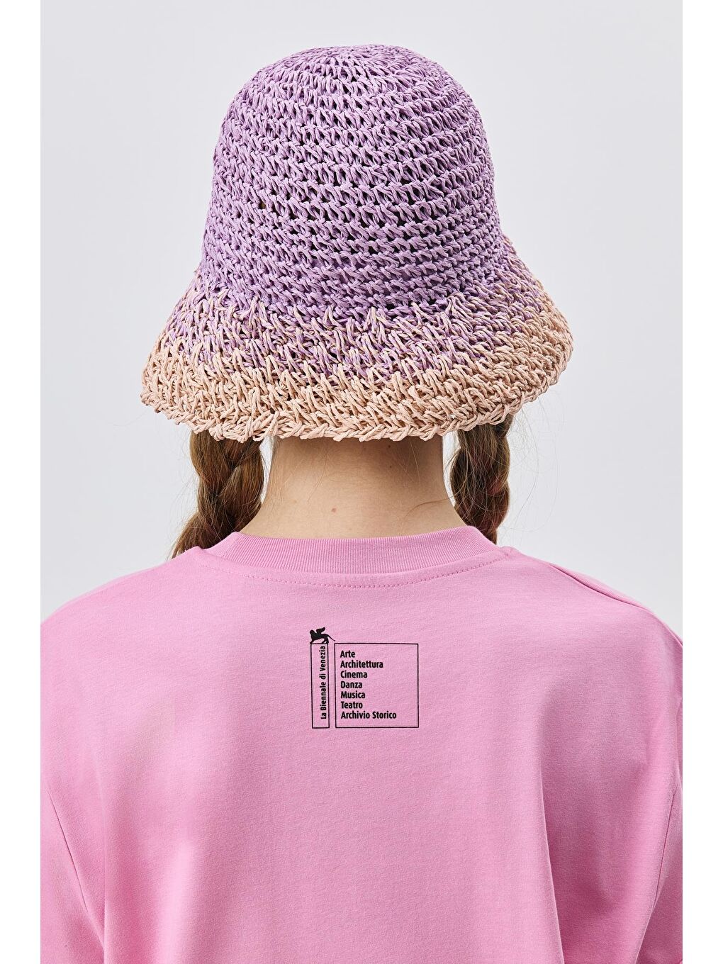 El Örgüsü Hasır Şapka Y8210 Lila-2