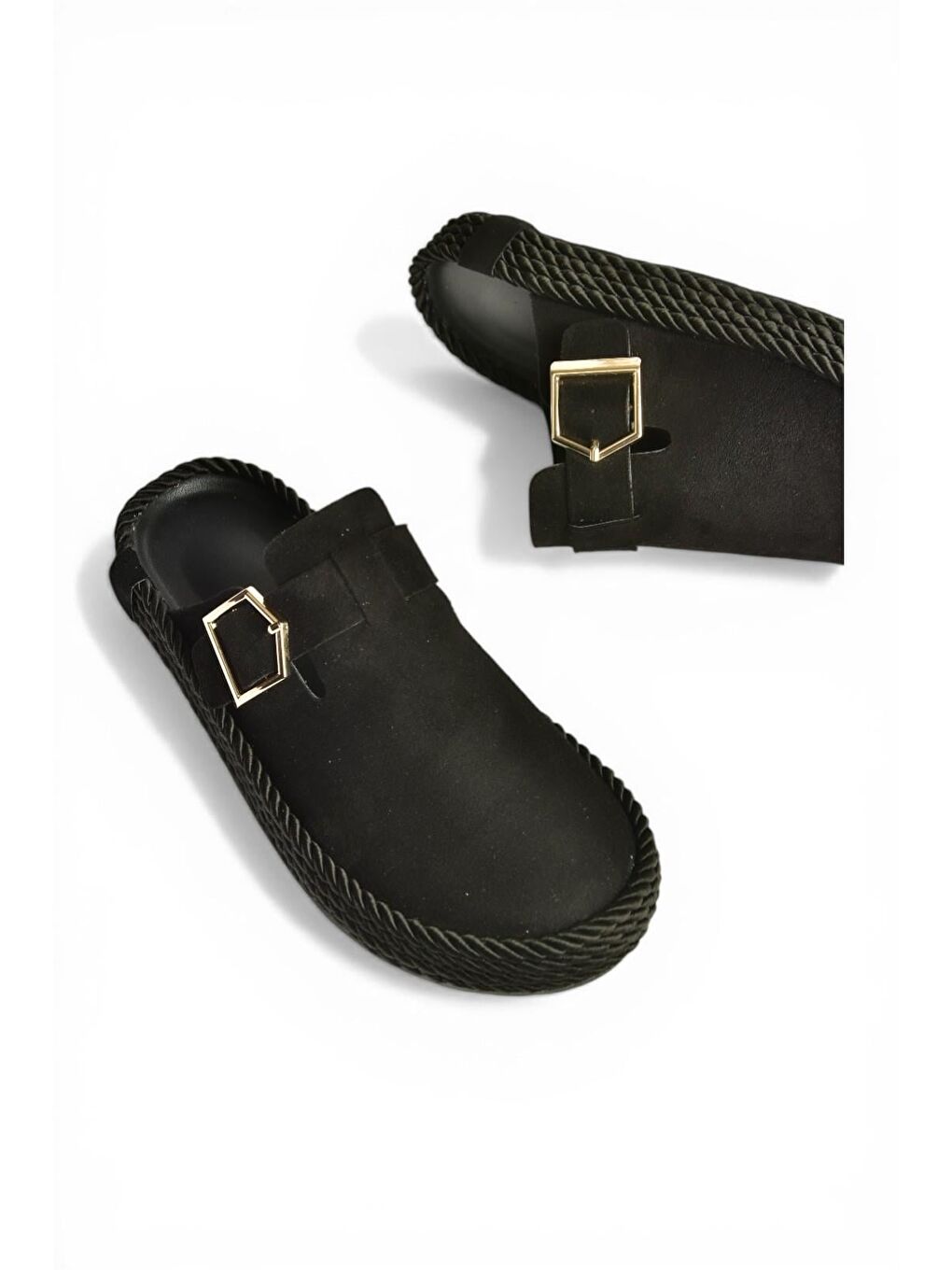 Siyah Kadın Terlik Y596148402-3