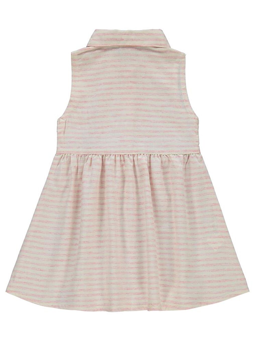 Girls Çizgili 2-5 Yaş Elbise - Kırmızı 2-3 Yaş-1