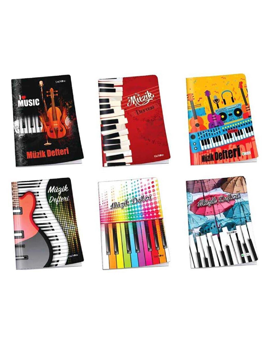 A4 40 Yaprak Karton Kapak Dikişli Müzik Defteri (22002) 1 Adet