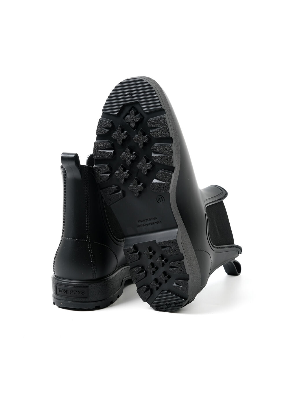 Siyah Erkek Bot Yağmur Boras Negre (Black)-4