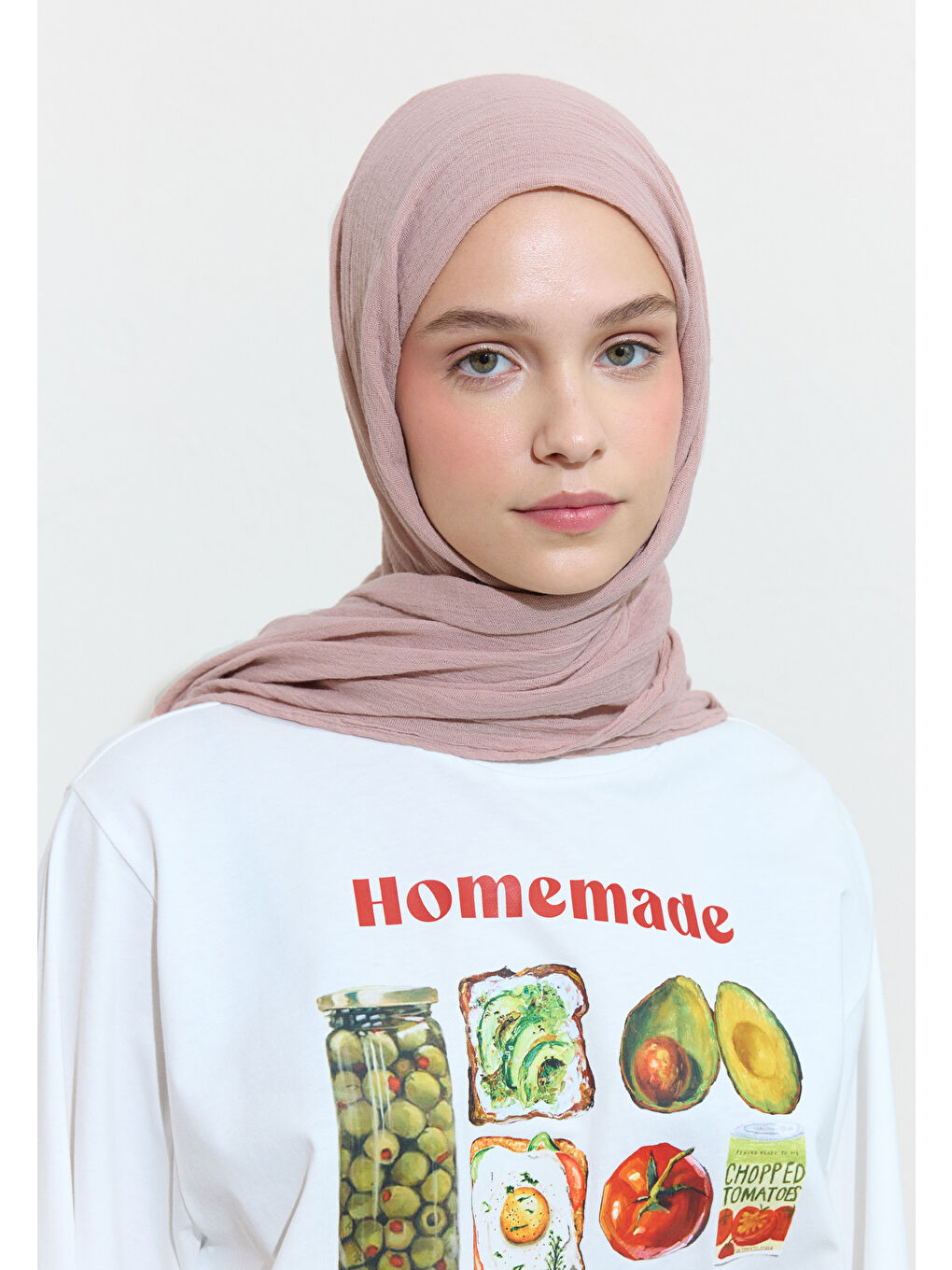 Pembe Pamuklu Keten Şal Turkısh Delıght-3