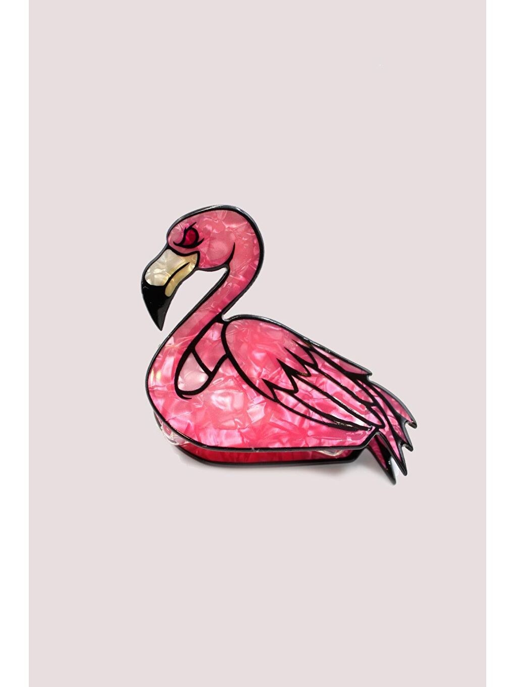 Pembe Flamingo Asetat Mandal Toka