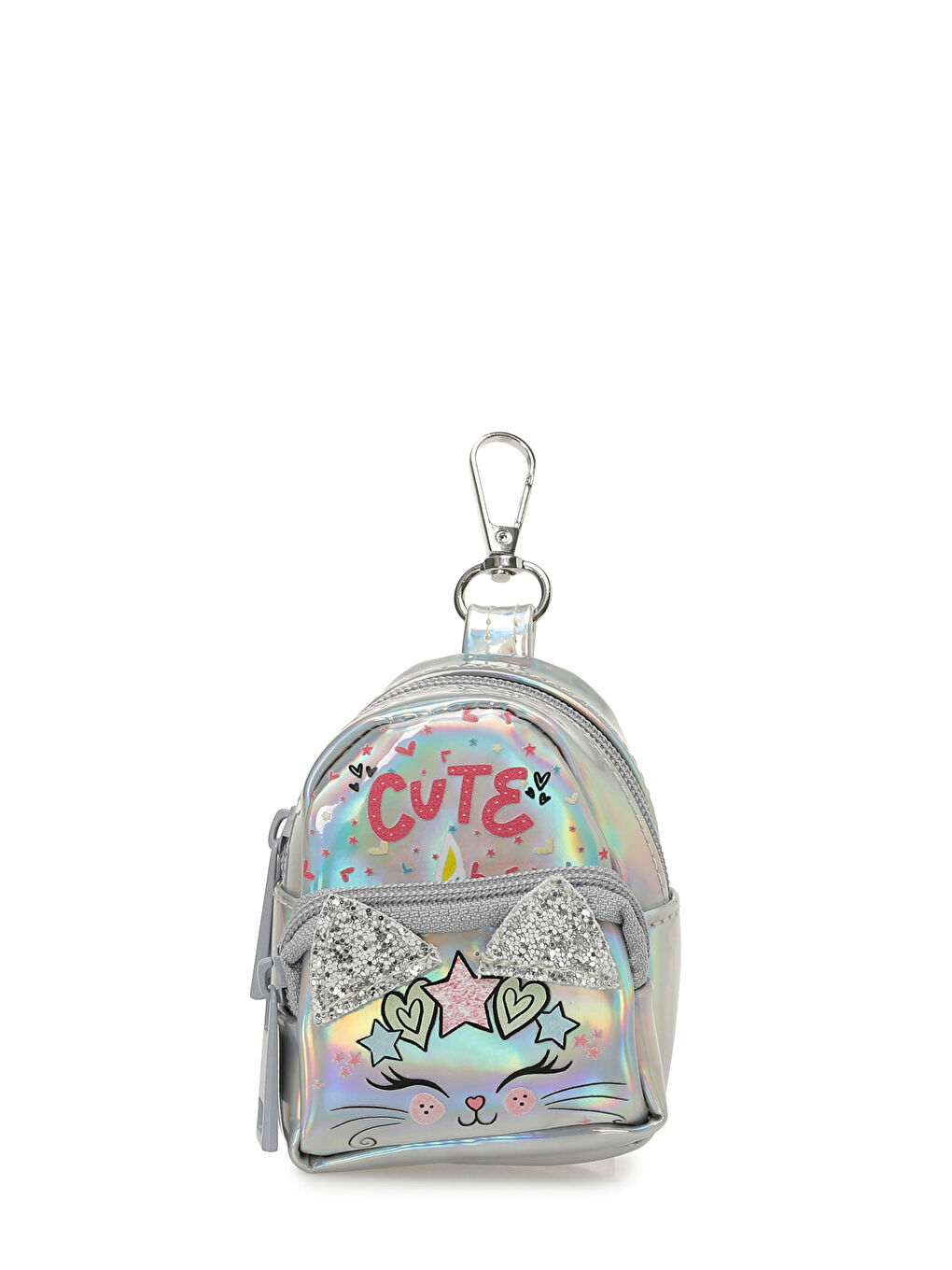 Gri CUT BZK 5PR Gümüş Kız Çocuk Bozuk Para Cüzdanı