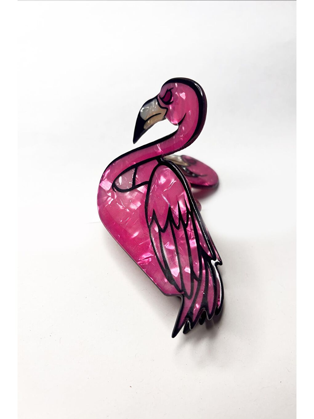 Pembe Flamingo Asetat Mandal Toka-2