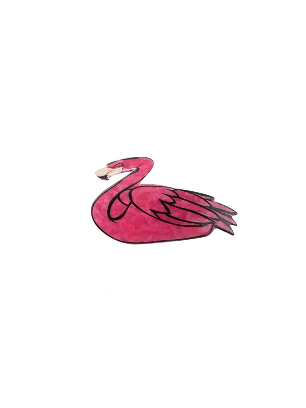 Pembe Flamingo Asetat Mandal Toka-3