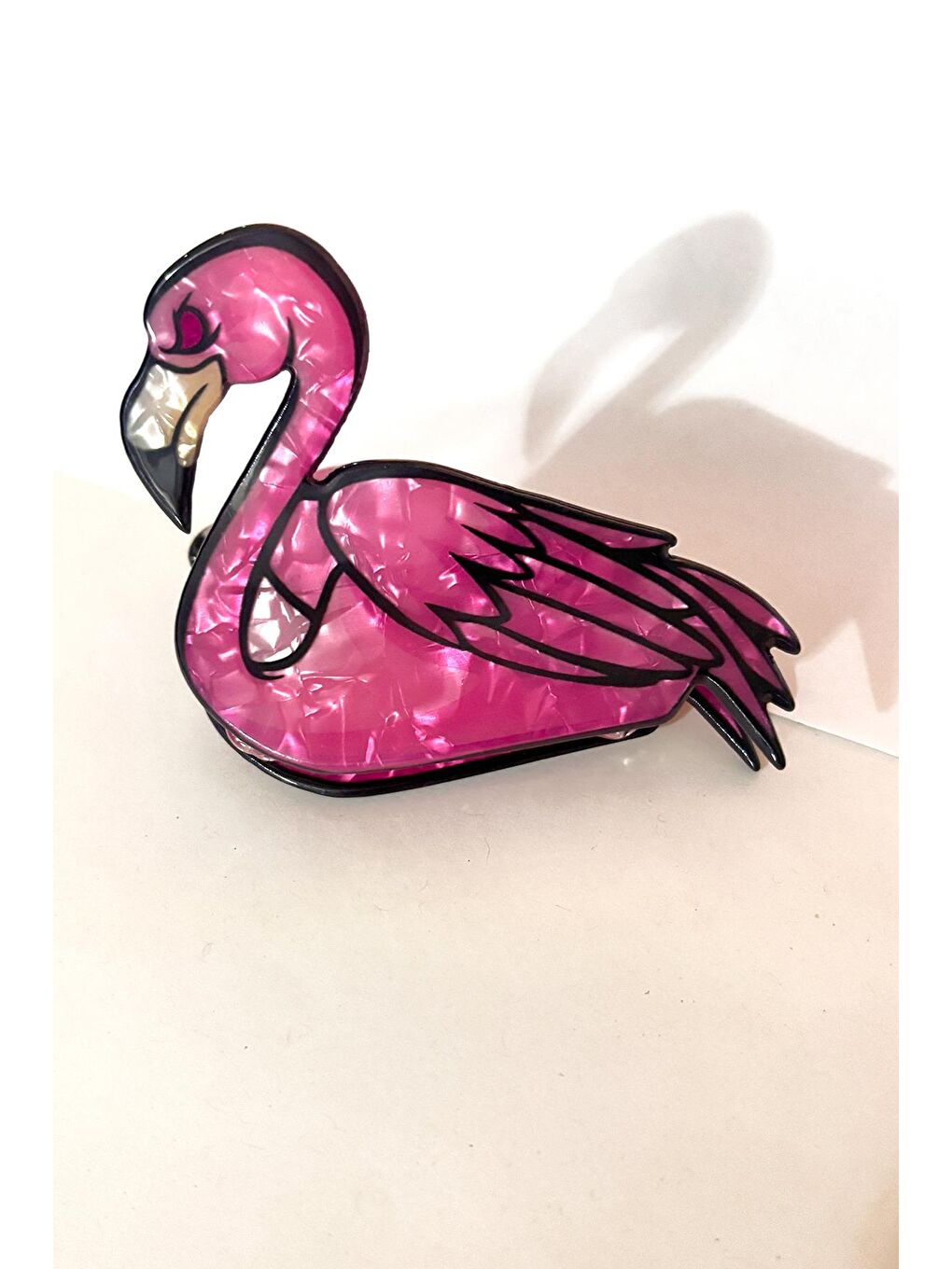 Pembe Flamingo Asetat Mandal Toka-5