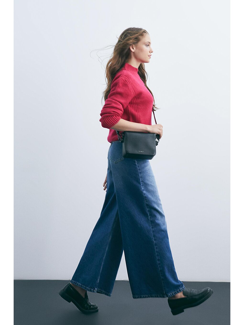 Mavi Wide Leg Oversized Fit Jeans-5