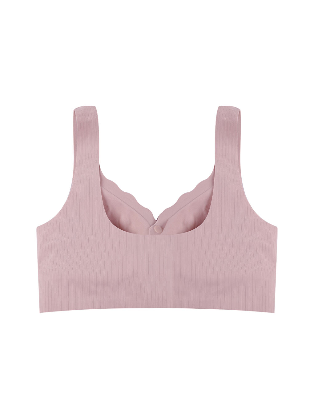 Pembe Balensiz Lazer Dikişsiz Kaplı Önden Kopçalı Sütyen Büstiyer-1