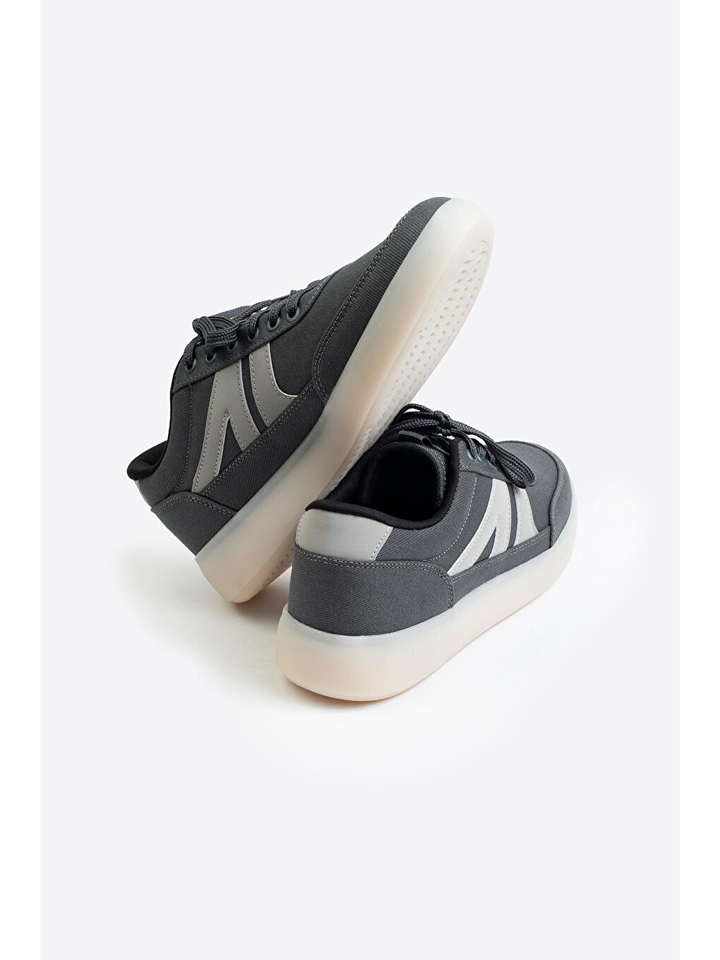 Gri Erkek Keten Ayakkabı DRG014-3