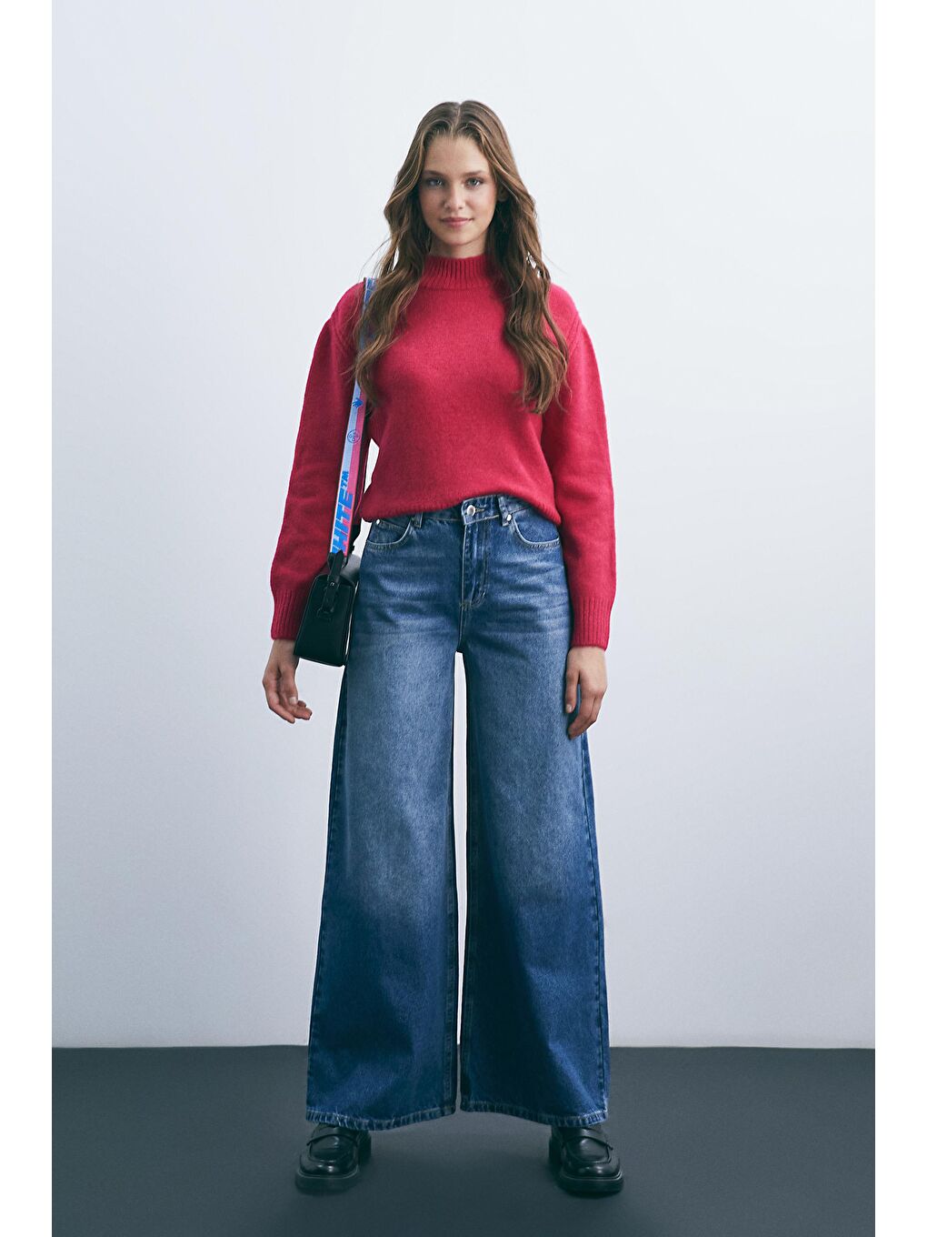 Mavi Wide Leg Oversized Fit Jeans-6