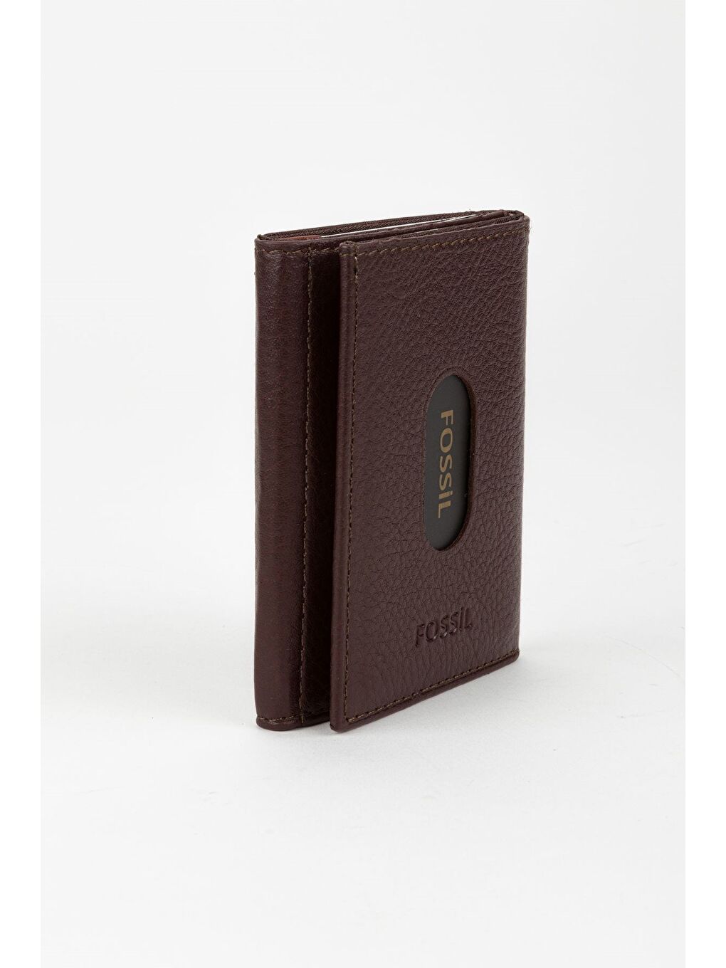 Kahverengi Kutulu Hakiki Deri Haki Unisex El Portföyü Kartlık Cüzdan