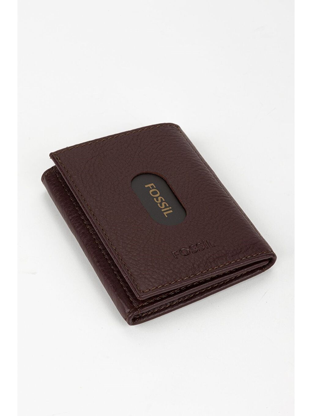 Kahverengi Kutulu Hakiki Deri Haki Unisex El Portföyü Kartlık Cüzdan-1