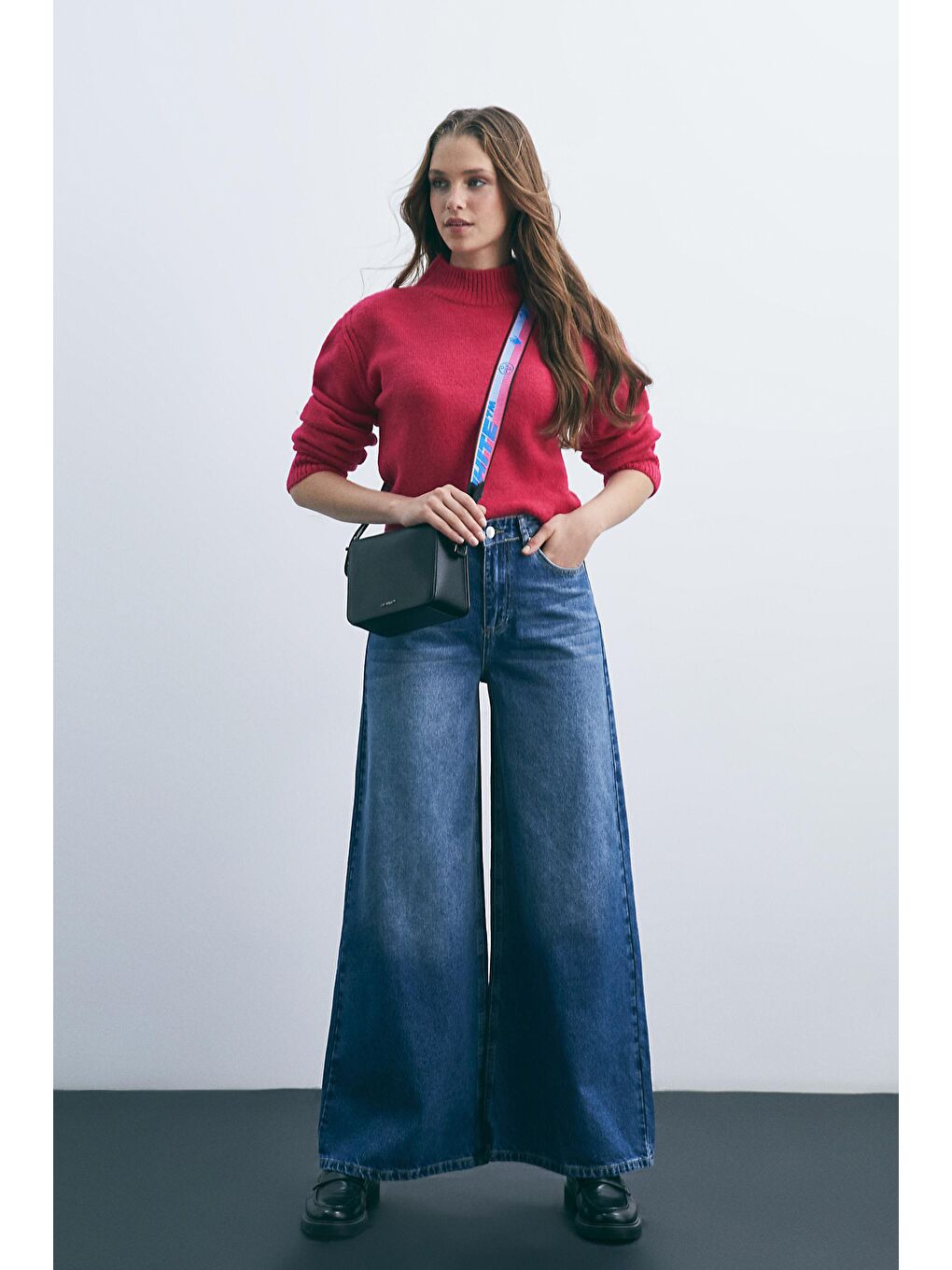 Mavi Wide Leg Oversized Fit Jeans-7