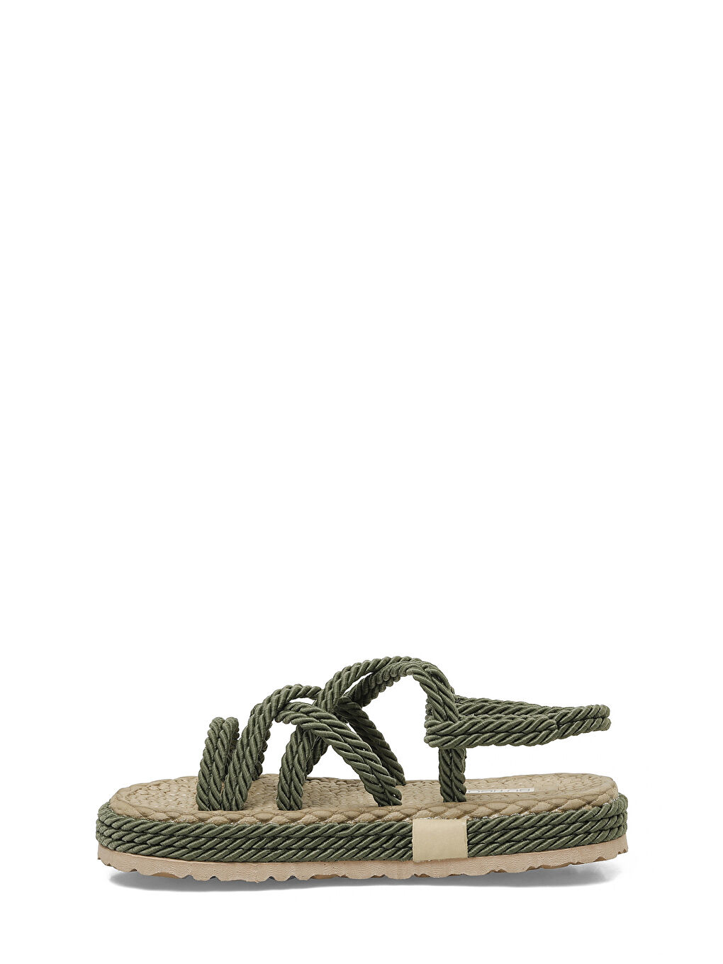 HAİLEY 5FX Haki Kadın Düz Sandalet-2