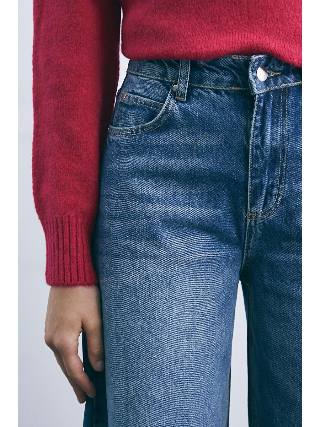 Mavi Wide Leg Oversized Fit Jeans-8