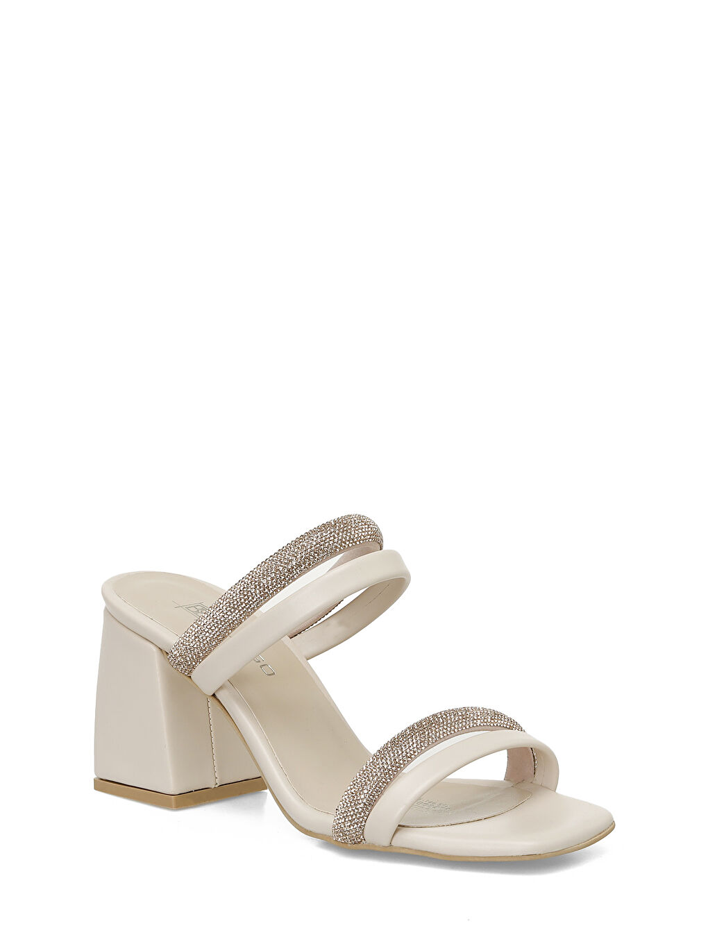 Bej 23S-140 5FX Krem Kadın Terlik-1