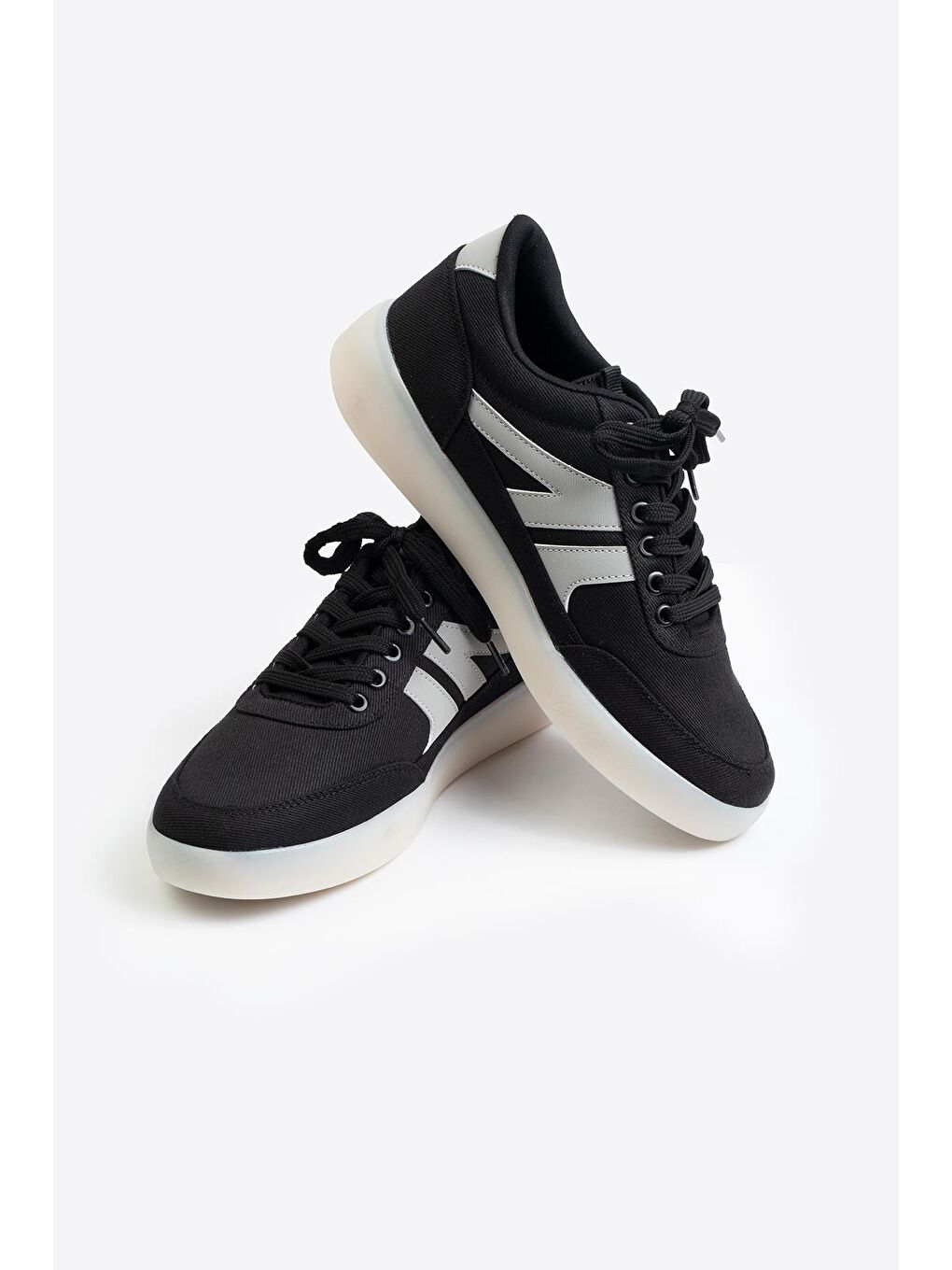 Siyah Erkek Keten Ayakkabı DRG014-2