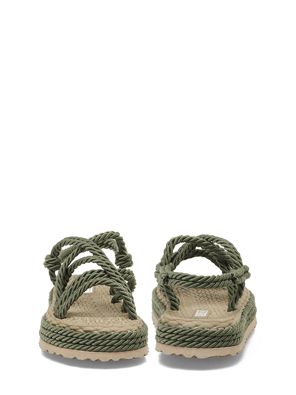 HAİLEY 5FX Haki Kadın Düz Sandalet-4