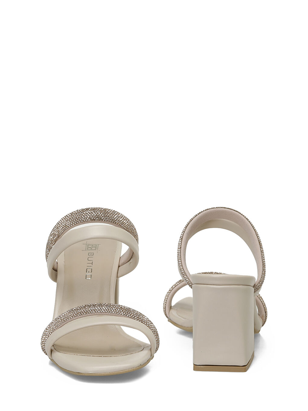 Bej 23S-140 5FX Krem Kadın Terlik-4