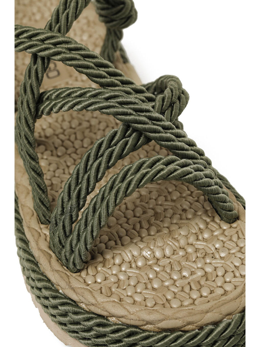 HAİLEY 5FX Haki Kadın Düz Sandalet-6