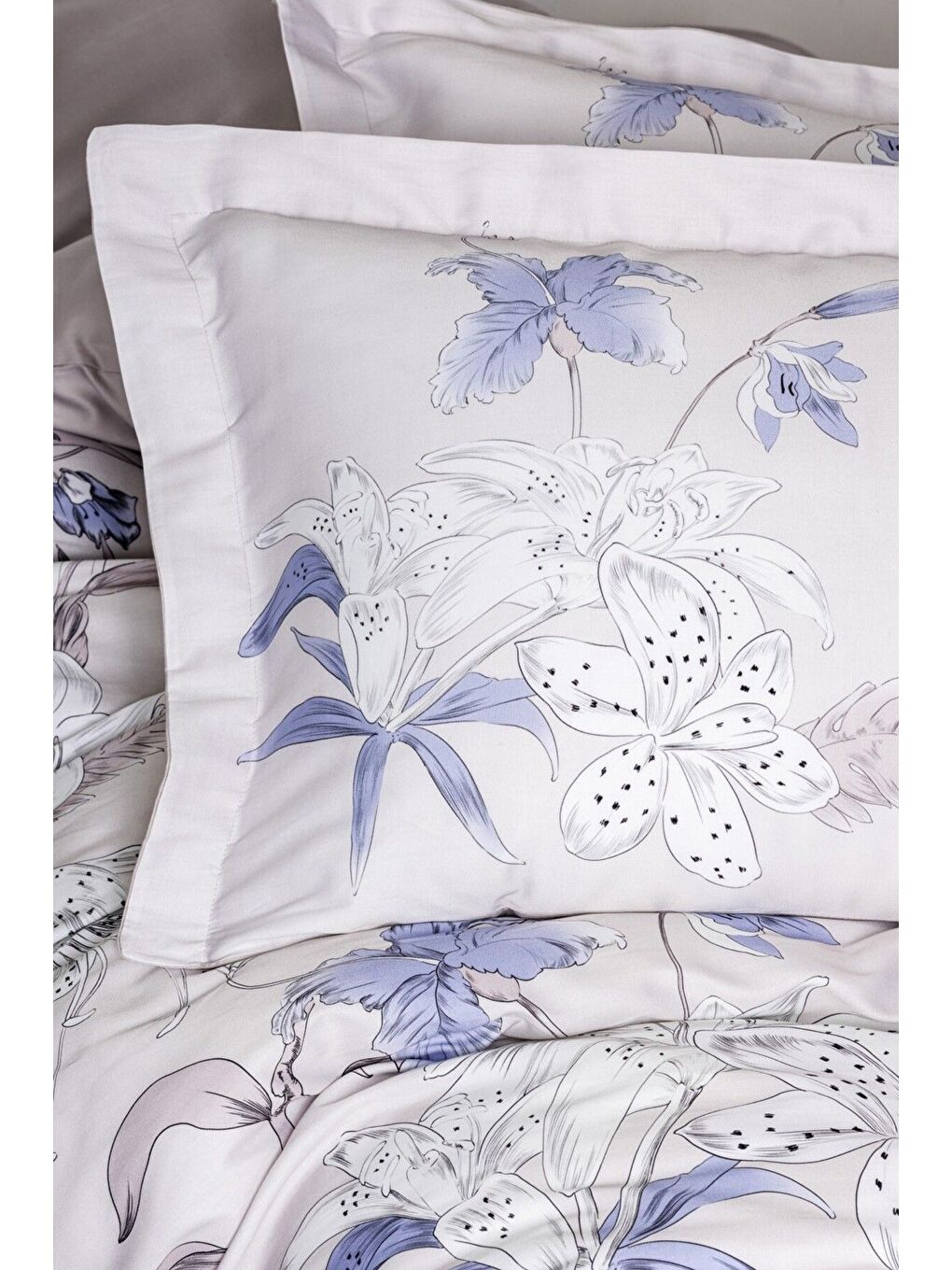 Lila Lyocell King Size (Battal Boy) Nevresim Takımı Essenza-2