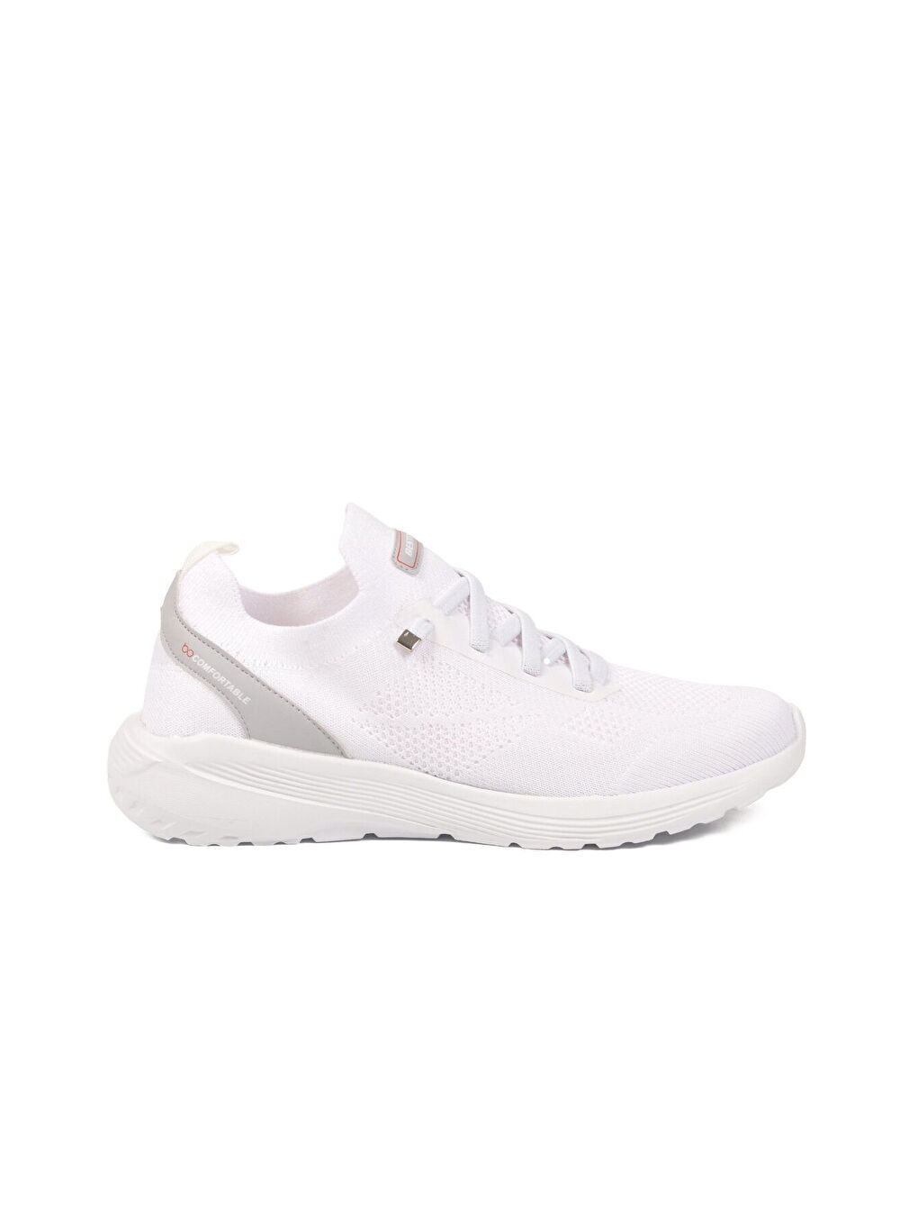 Beyaz Fileli Hafif Esnek Bağcıklı Erkek Spor Ayakkabı Bst-646 M-1