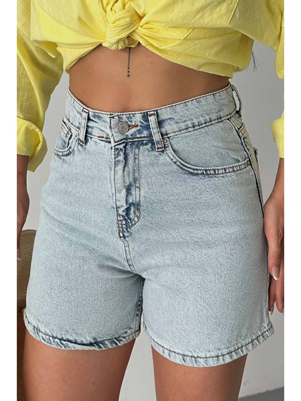 Jean Şort Buz Mavi - 27360-1