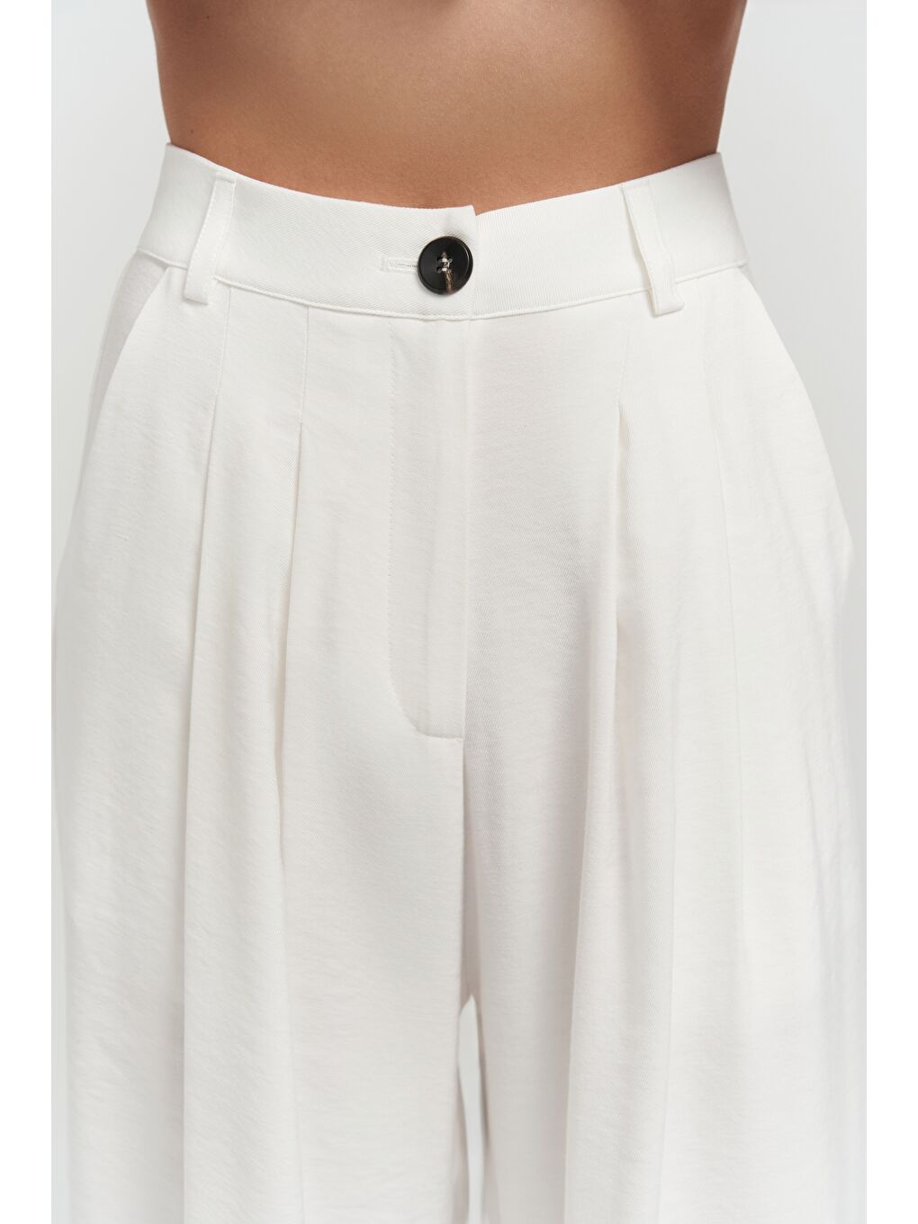 Pailey Sırt Dekolteli Ekru Yelek Pantolon Takım-7