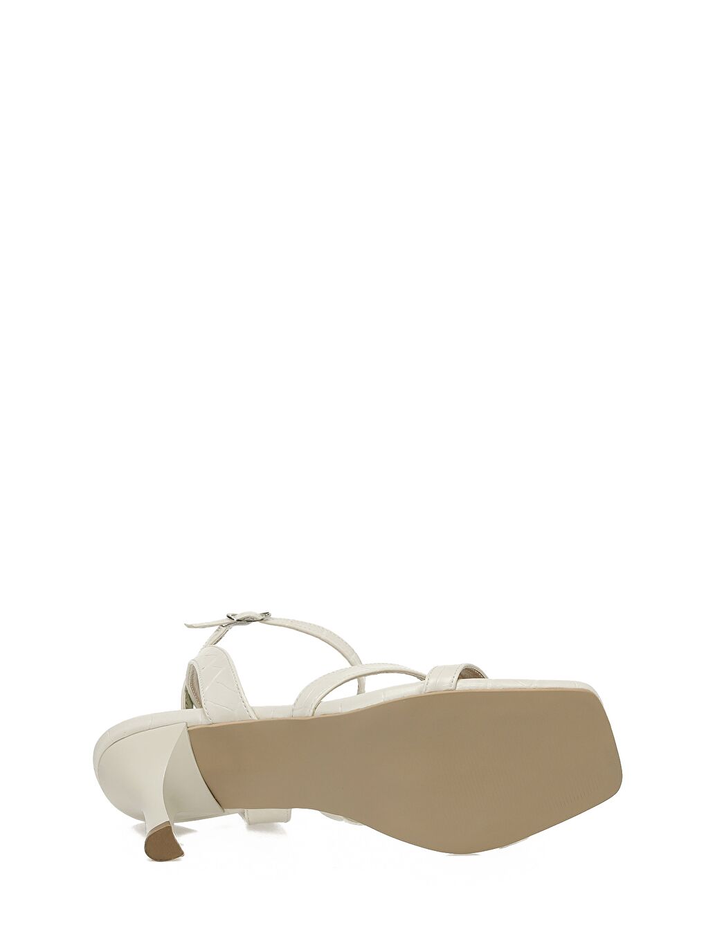 25S-218 5FX Bej Kadın Topuklu Sandalet-5