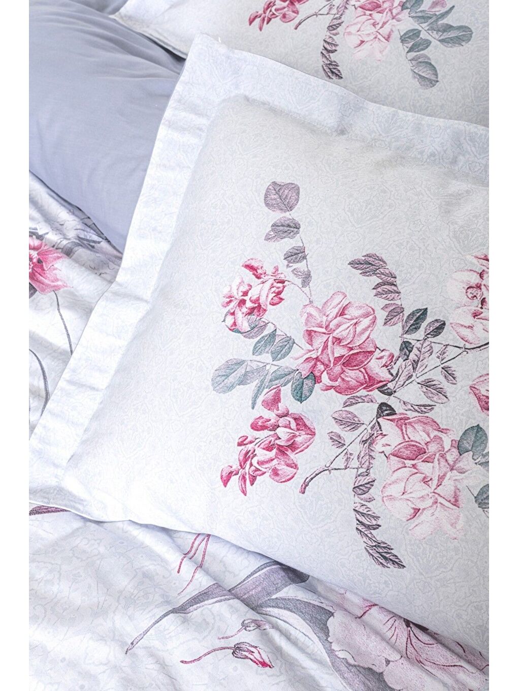 Kahverengi Tek Kişilik Bambu Saten Nevresim Takımı Grande-1