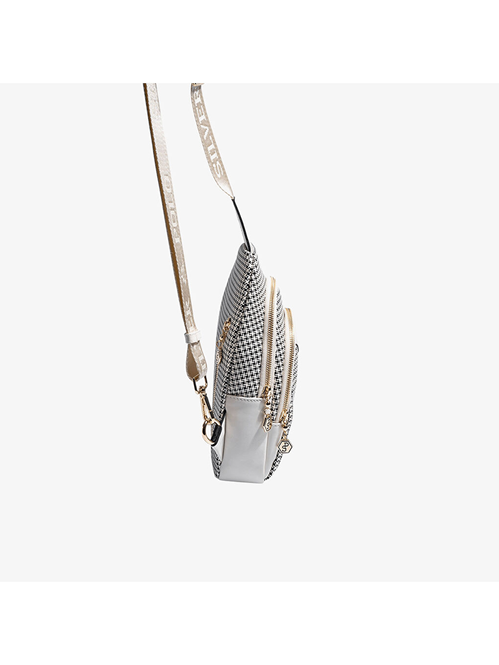 Bej Kadın SP959-M204 SILVER POLO Vücut Çantası Siyah-Kemik-2